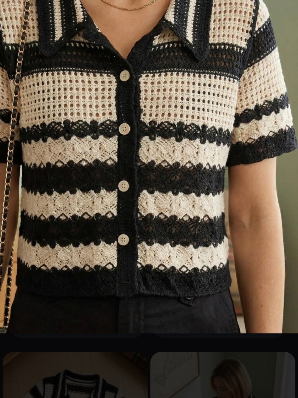 Solitaire Crochet Boxy Top